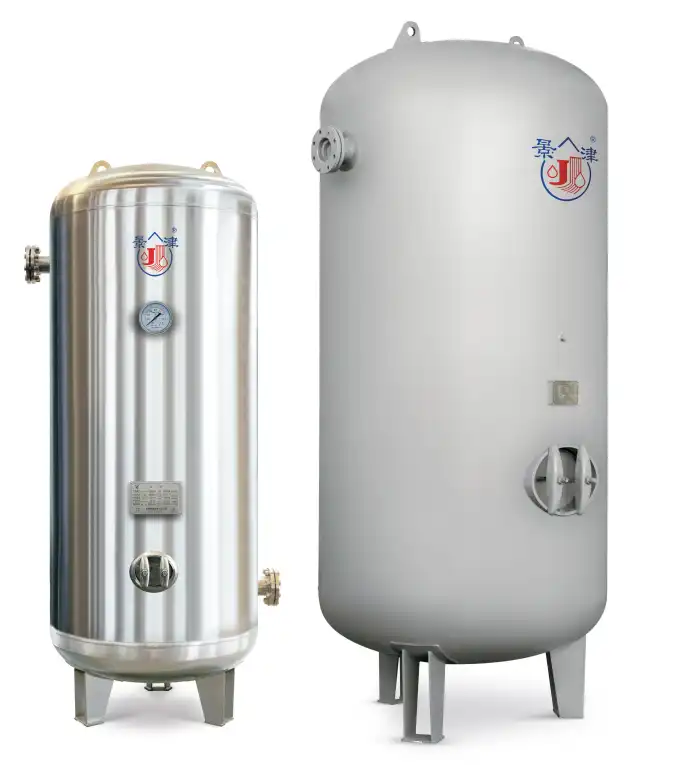 Use of a stainless pressure tank